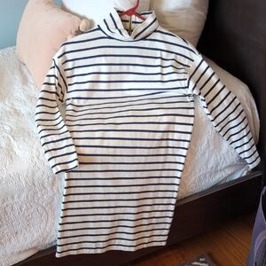 Striped Turtleneck Dress